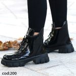 خرید بوت زنانه ورنی