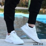 کتونی چرم سفید جیوانچی - کد 355