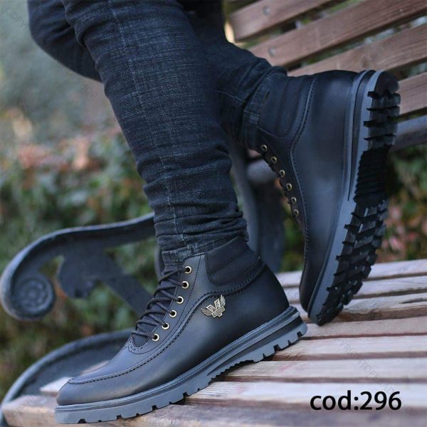 نیم بوت کیان مشکی - کد hf 296
