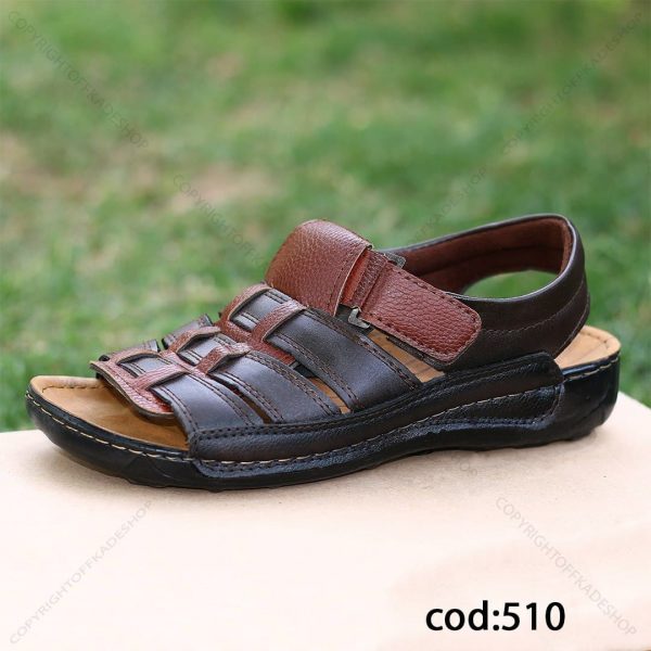 صندل مردانه قهوه ای- مشکی - کد 510