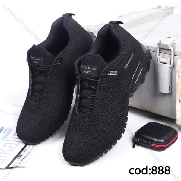 کتونی تمام مشکی زیره ژله ای - کد 888